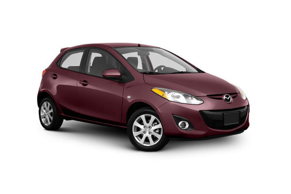Mazda 2 Burgundy red